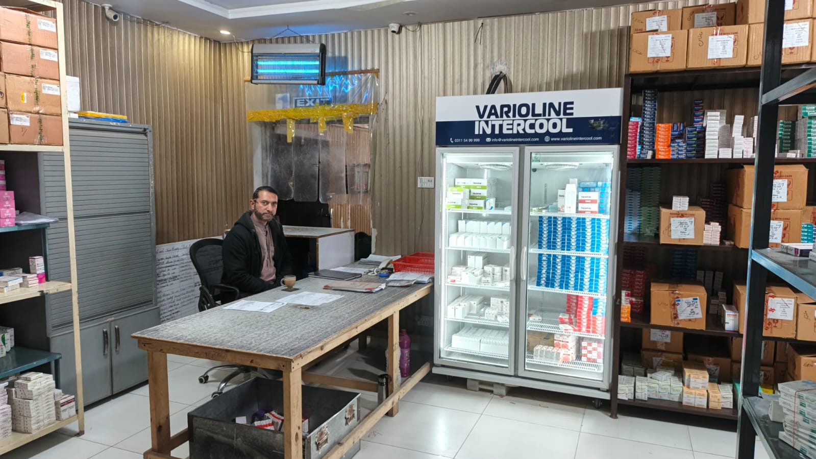 Temperature-controlled pharmaceutical warehouse